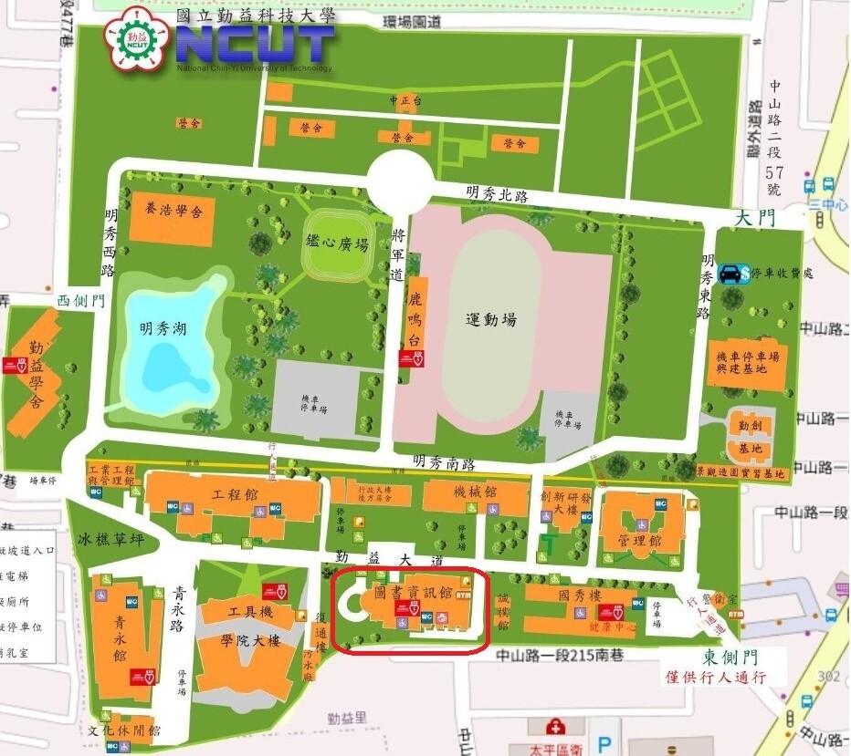 勤益科技大學校園配置簡圖